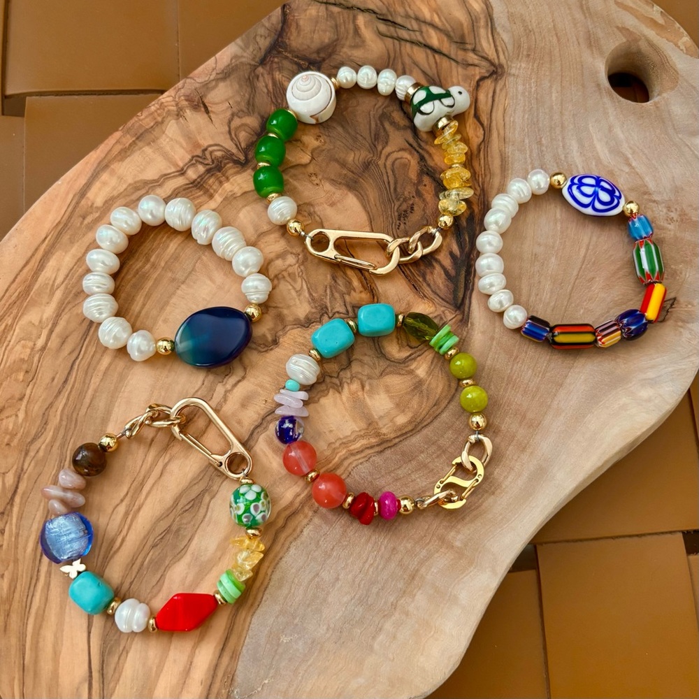 Various Summer Inspired Gemstone Bracelets